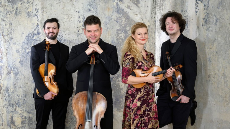 Fotografie ilustrujicí událost Pavel Haas Quartet, A. Kobekina • Dvořákova Praha
