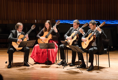 Photo illustrating a concert - event Prague Guitar Quartet Czech Chamber Music Society