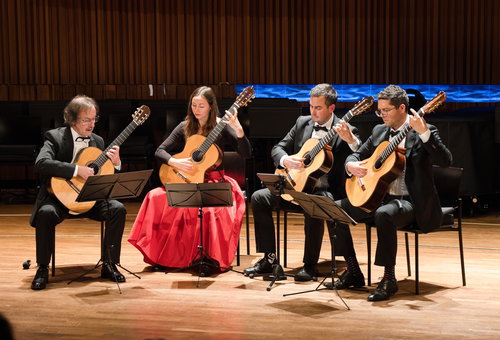 Photo illustrating a concert - event Prague Guitar Quartet Czech Chamber Music Society