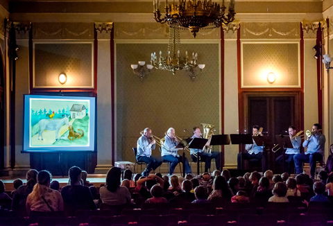 Fotografie ilustrujicí koncert - událost Rudolfínek Zvířátka a loupežníci v plechu