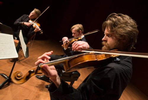 Photo illustrating a concert - event Danish String Quartet Czech Chamber Music Society