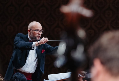 Photo illustrating a concert - event JOHN WILLIAMS film music concert Filmová filharmonie