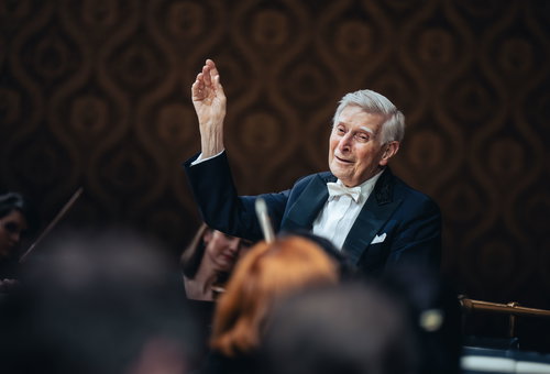 Photo illustrating a concert - event Herbert Blomstedt Czech Philharmonic