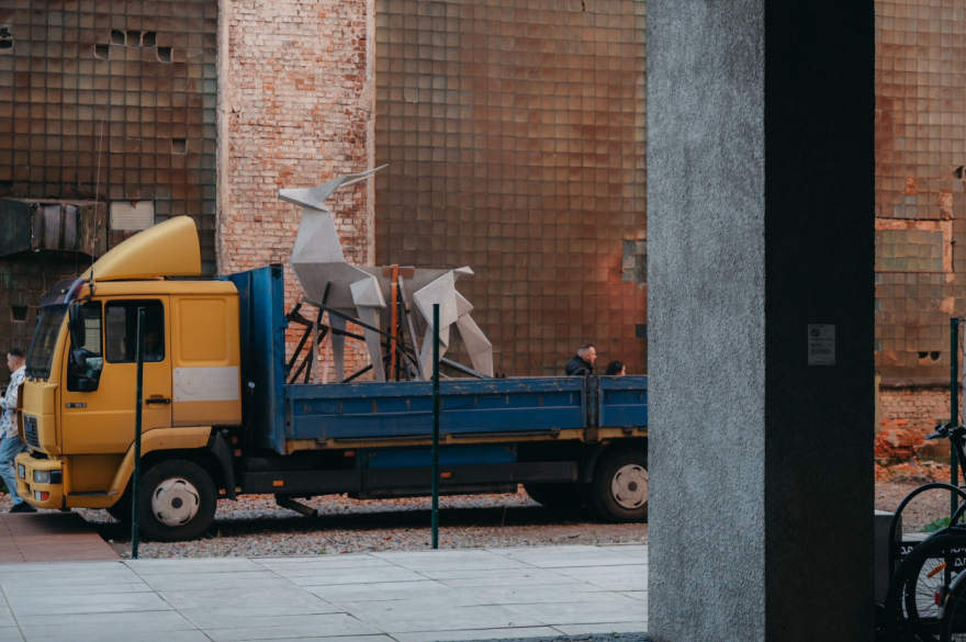  Ukrainian Pavilion: The Origami Deer by Zhanna Kadyrova  on the Way to Venice