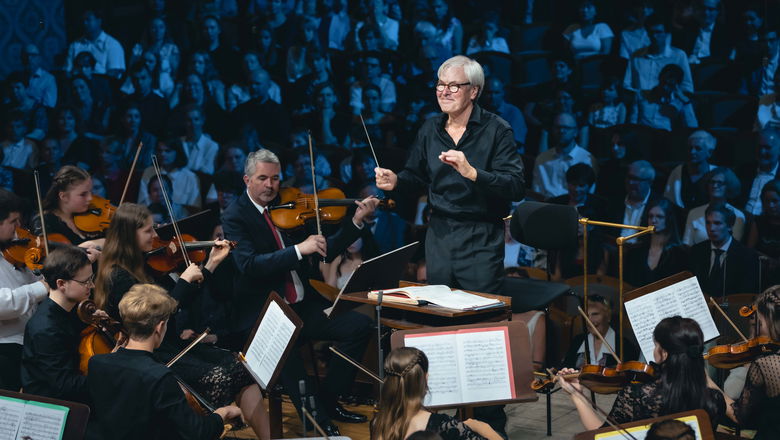Photo illustrating the event Joint Orchestra of Music School Pupils and the Czech Philharmonic Musicians