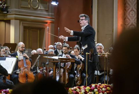 Photo illustrating a concert - event Czech Philharmonic • Jakub Hrůša