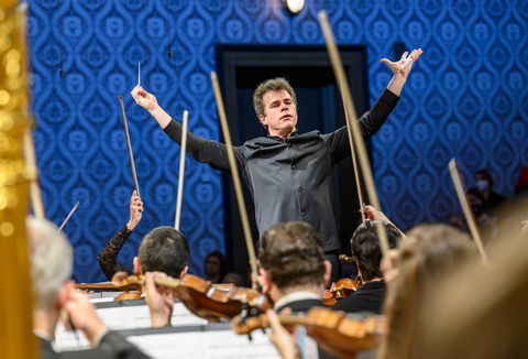 Photo illustrating a concert - event Czech Philharmonic Jakub Hrůša