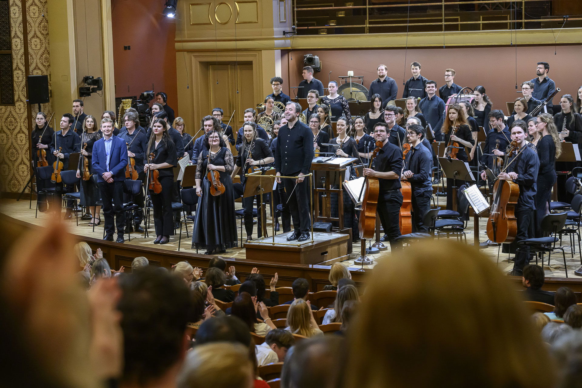 Photo illustrating a concert - event  How Dvořák's cello concerto is rehearsed