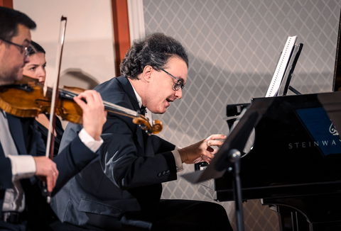Photo illustrating a concert - event Czech Philharmonic Evgeny Kissin