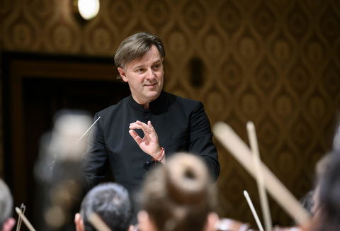 Photo illustrating a concert - event Czech Philharmonic Tomáš Netopil