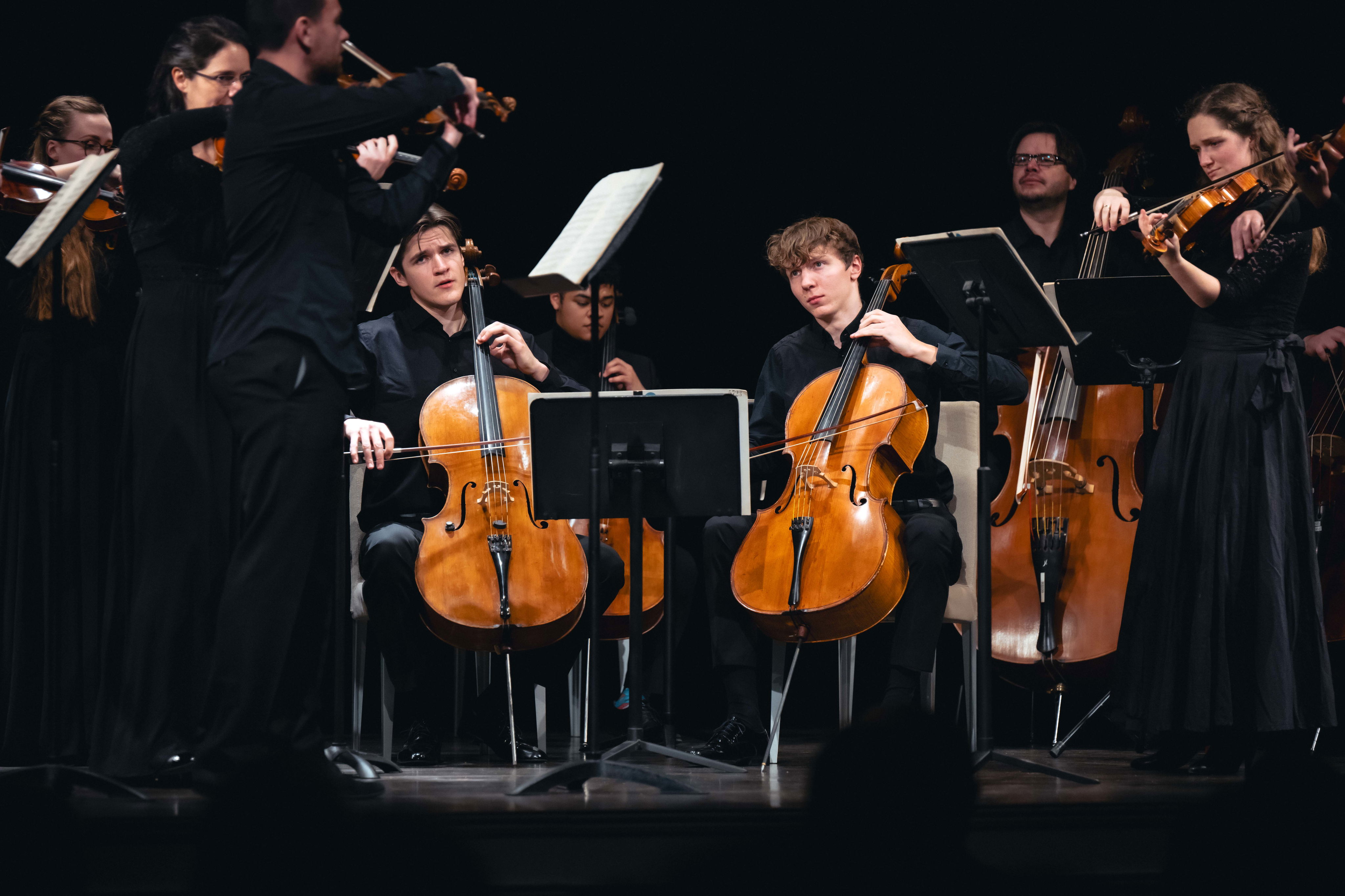 Photo illustrating a concert - event Concert by members of the Orchestral Academy Czech Philharmonic