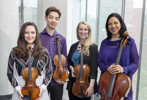 Photo illustrating a concert - event Juilliard String Quartet Czech Chamber Music Society