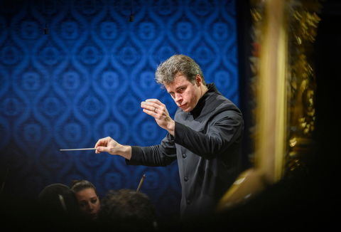 Photo illustrating a concert - event Czech Philharmonic Jakub Hrůša