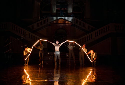 Photo illustrating a concert - event  Jonathan Livingston Seagull DEKKADANCERS & Czech Philharmonic