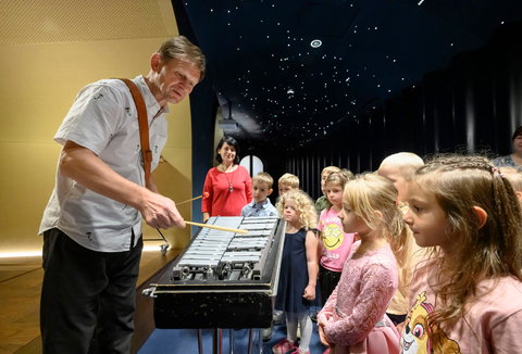 Photo illustrating a concert - event The Little Rudolfinum • A Lair Full of Percussion