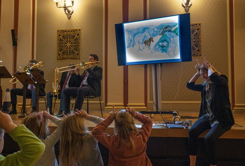 Photo illustrating a concert - event The Animals and the Robbers Made of Brass 
