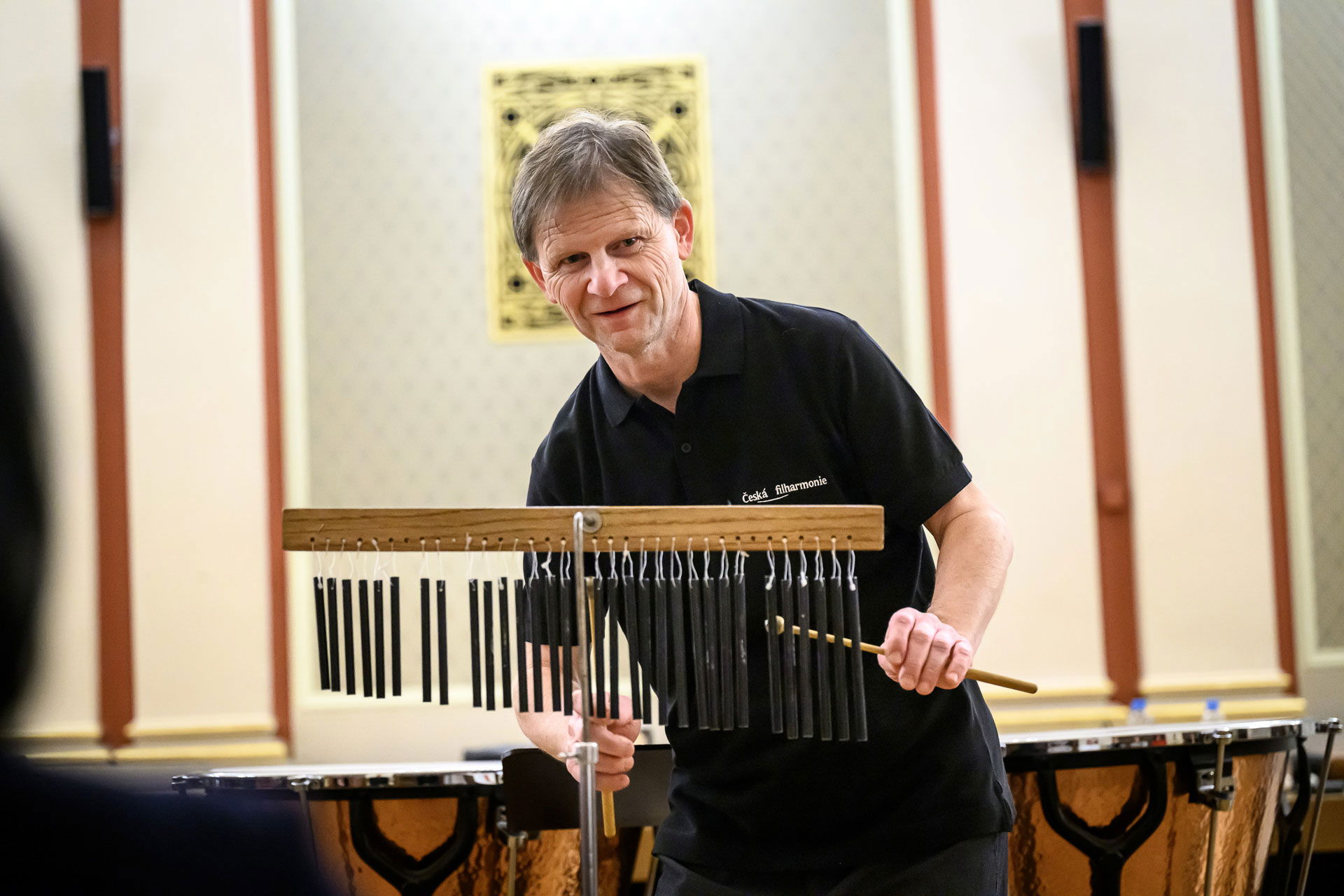 Photo illustrating a concert - event  Drums a hundred different ways
