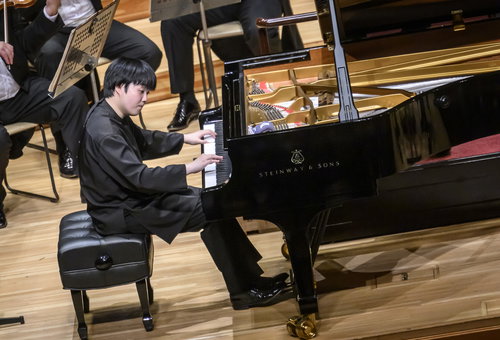 Photo illustrating a concert - event Mao Fujita Czech Philharmonic