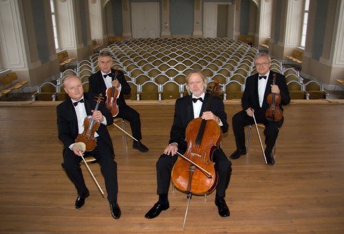 Photo illustrating a concert - event Stamic Quartet Czech Chamber Music Society