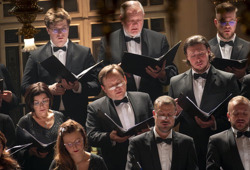 Photo illustrating a concert - event Advent Concert Prague Philharmonic Choir