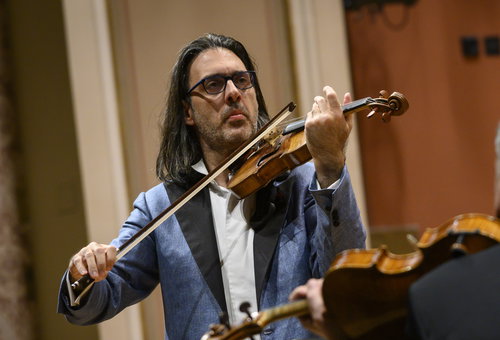 Photo illustrating a concert - event Dvořák Prague Festival Czech Philharmonic, Leonidas Kavakos