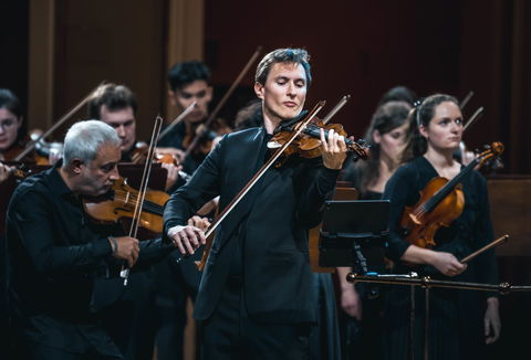 Photo illustrating a concert - event Czech Chamber Music Society Josef Špaček