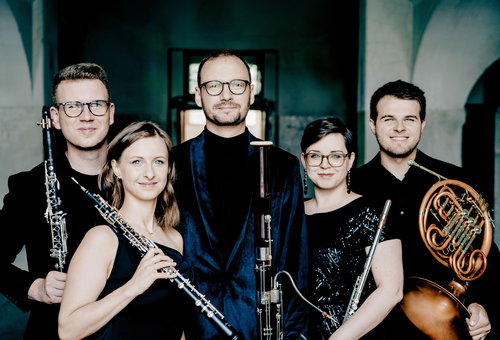 Photo illustrating a concert - event Alinde Quintet Czech Chamber Music Society