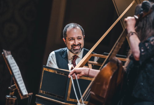 Photo illustrating a concert - event Mahan Esfahani Czech Chamber Music Society