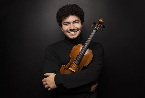 Photo illustrating a concert - event Czech violin show Klasika o čtvrté