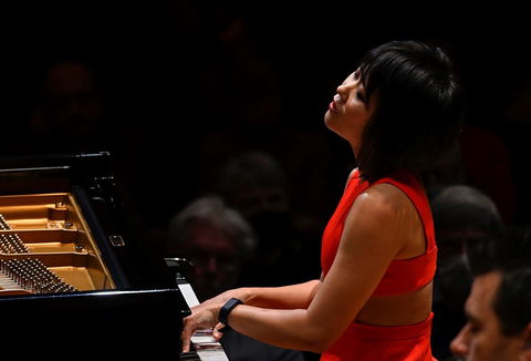 Photo illustrating a concert - event Czech Philharmonic Yuja Wang