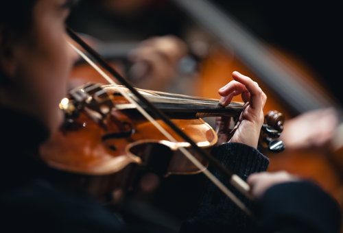 Photo illustrating a concert - event Concert of competition winners Czech Chamber Music Society