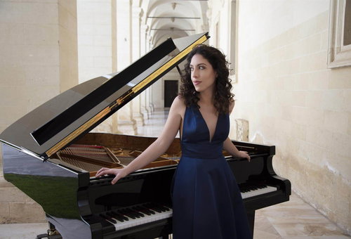 Photo illustrating a concert - event Beatrice Rana Czech Philharmonic