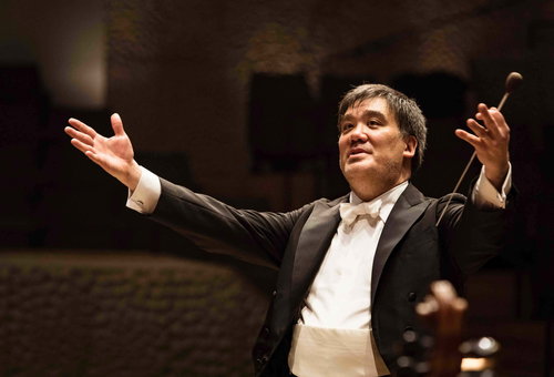 Photo illustrating a concert - event Alan Gilbert Czech Philharmonic