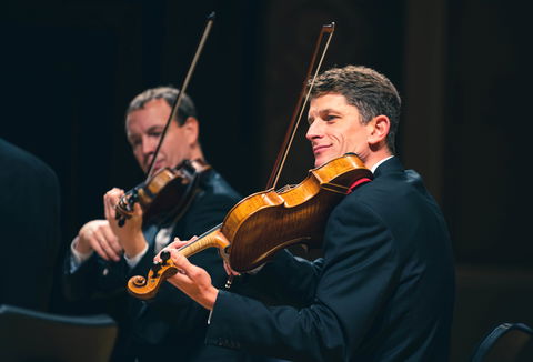 Photo illustrating a concert - event Czech Chamber Music Society Bennewitz Quartet