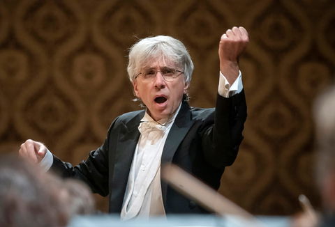 Photo illustrating a concert - event Czech Philharmonic Giovanni Antonini