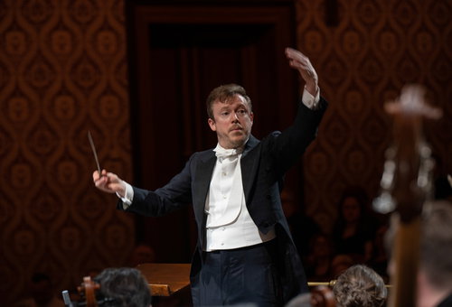 Photo illustrating a concert - event Daniel Harding Czech Philharmonic