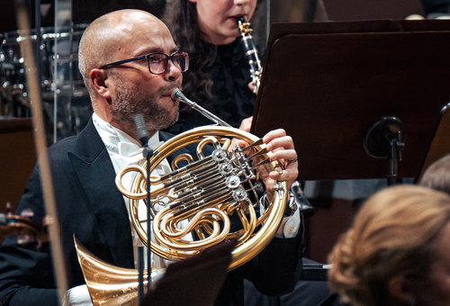 Photo illustrating a concert - event Ondřej Vrabec & Michaela Káčerková Czech Chamber Music Society