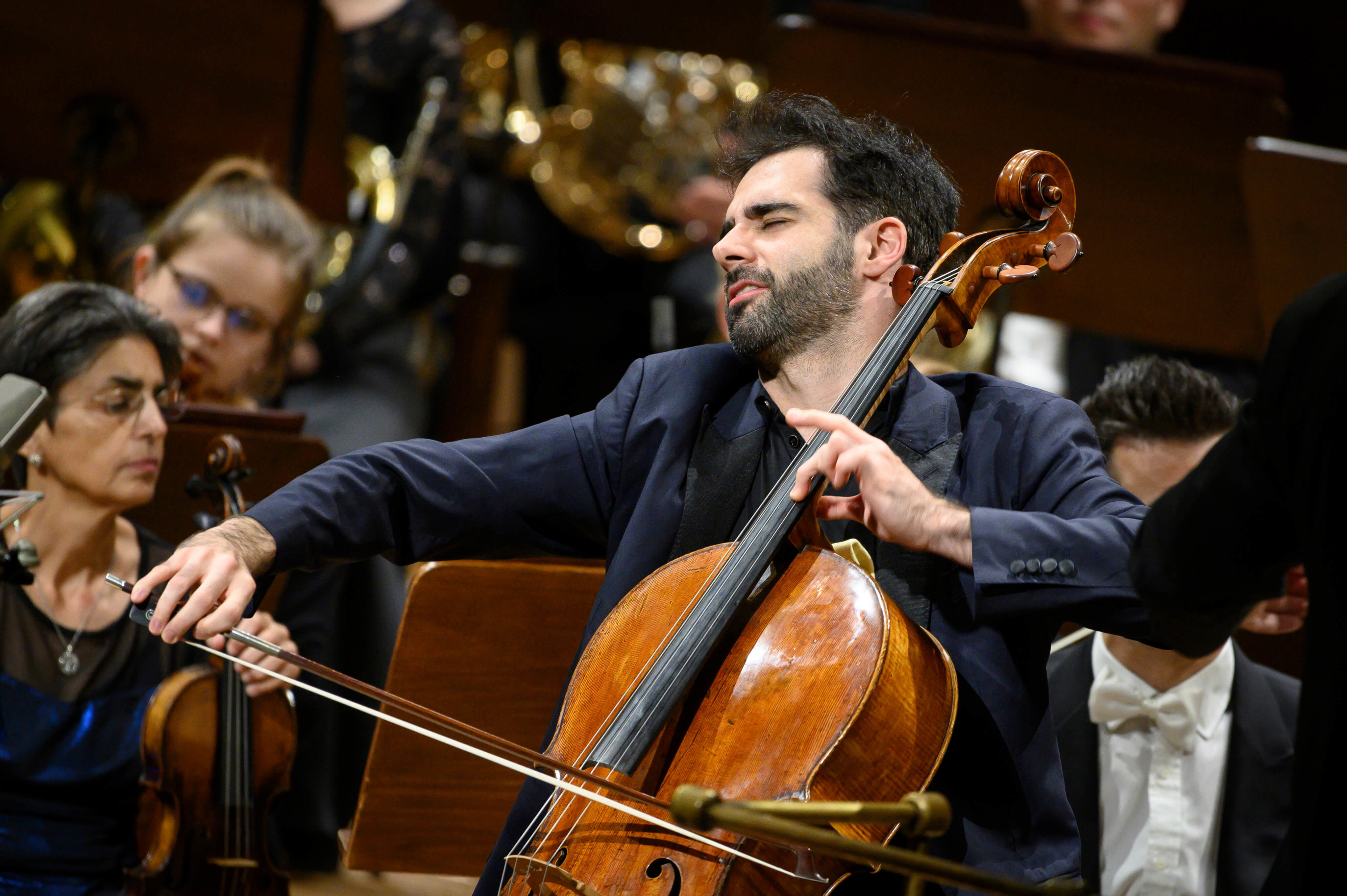 Photo illustrating a concert - event Pablo Ferrández Czech Philharmonic