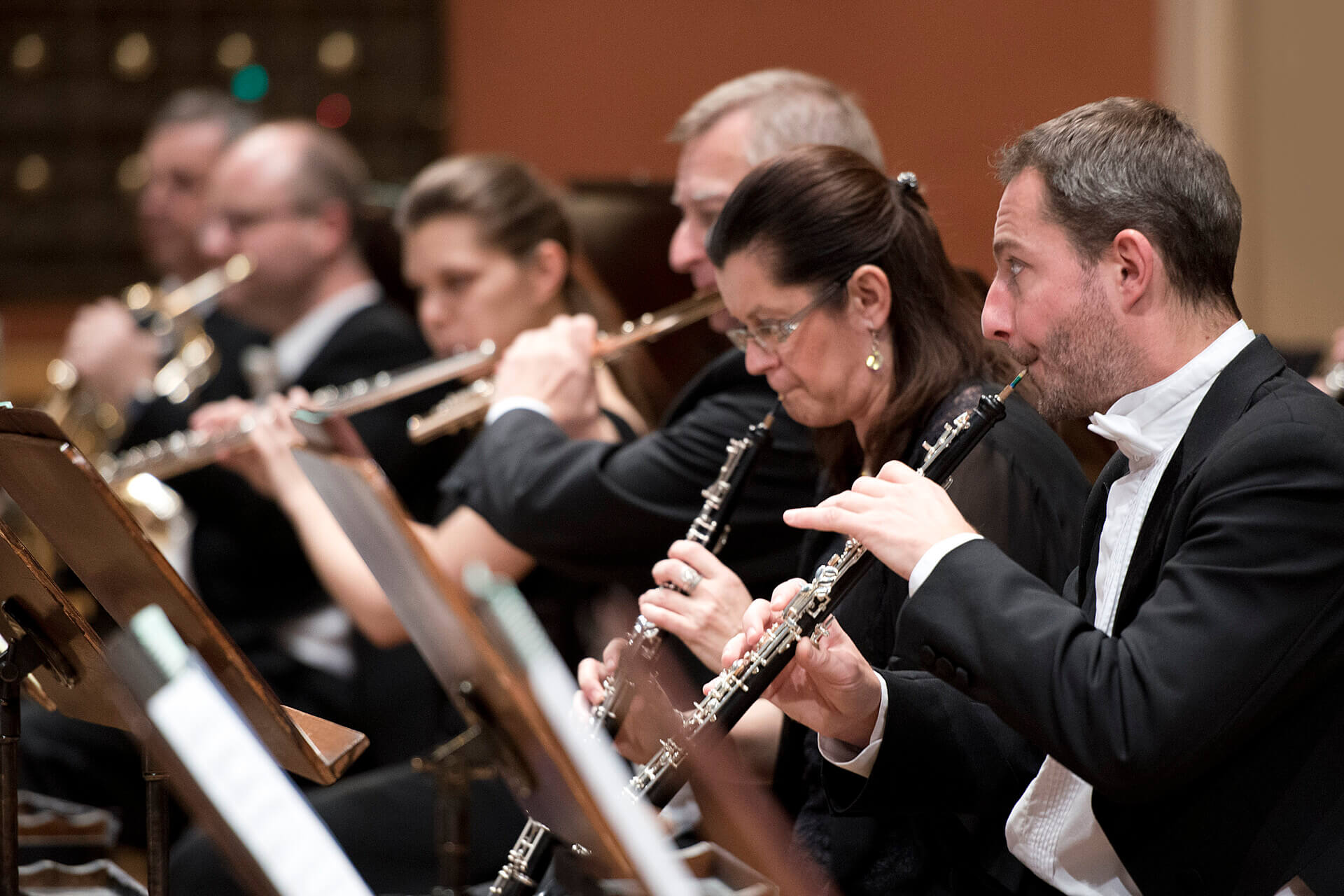 Photo illustrating a concert - event Czech Philharmonic Winds Czech Chamber Music Society