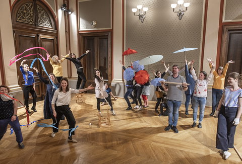 Photo illustrating a concert - event Opuses in Pieces Bedřich Smetana