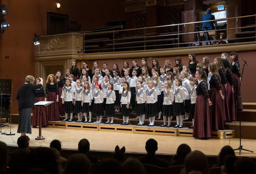 Photo illustrating a concert - event Choir Studio Zvoneček Christmas Concert 