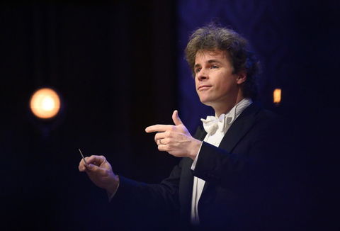 Photo illustrating a concert - event Czech Philharmonic Jakub Hrůša