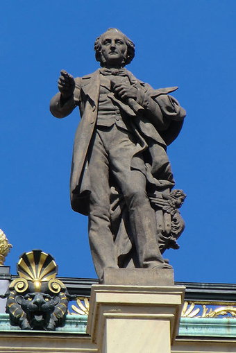 Socha Felixe Mendelssohna-Bartholdyho na atice Rudolfina