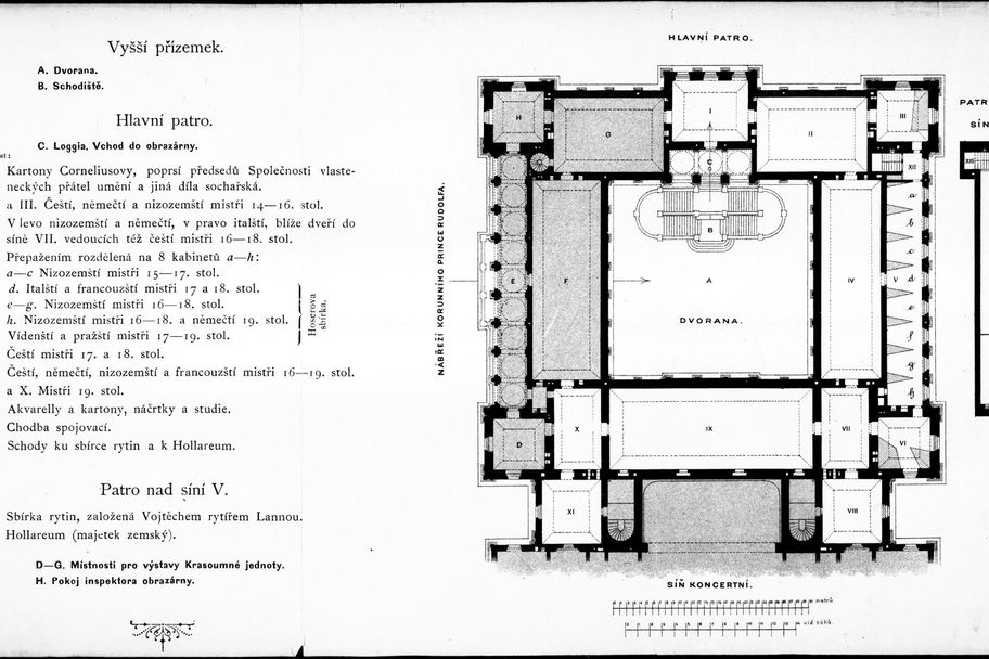 Interiér Obrazárny Společnosti vlasteneckých přátel umění