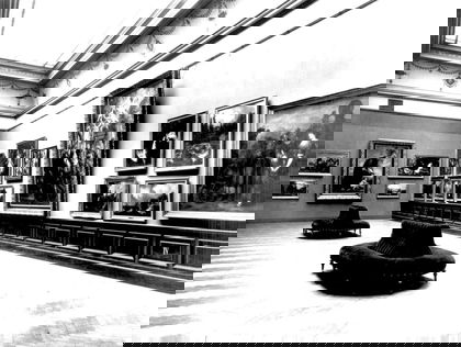 Interiér Obrazárny Společnosti vlasteneckých přátel umění