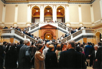 Vernisáž výstavy Mikuláš Medek. © Archiv Galerie Rudolfinum