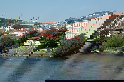 Hrázděný domek na Klárově